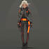 create fantasy, sci fi, character with hyperrealistic style