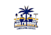design cartoon fun mulch and landscaping logo