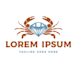 design incredible seafood logo with