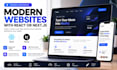 build a modern responsive website using react or next js