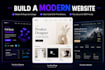 build a modern portfolio, landing page, or business website in react or nextjs