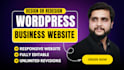 design, redesign, revamp or clone wordpress website or business website homepage