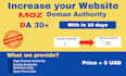 increase your website domain authority