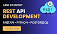 develop rest API using python fastapi and postgresql