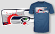 create a modern custom meat cleaver t shirt design