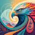 create abstract geometric digital art
