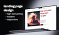 design a modern and high converting landing page