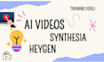 create training video synthesia ai heygen online course