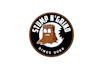 design beautiful grinds tree stumps logo