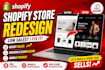 redesign shopify store to increase sales and premium look