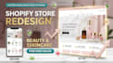 redesign beauty shopify store or skincare website for high sales