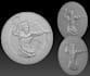 shape 3d wall plaque,bas relief,medallion coin,laser engraving,3d logo,cnc print