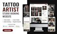 design tattoo website tattoo artist tattoo studio website barber website