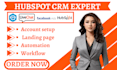 setup chatbot live chat hubspot email marketing crm facebook ads hubspot form