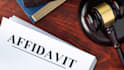 provide an affidavits upon affirming that a document is true