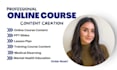 do online course content creation course curriculum lesson plan training manual