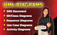 create professional uml, er, srs and use case diagrams