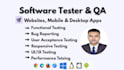 perform software testing and QA for android apps and websites