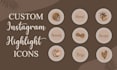 design aesthetic instagram highlight covers and custom icons