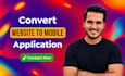 convert website to app, web to app, website to app website to mobile app webview