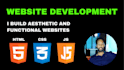 create an aesthetic website with html, css and javascript