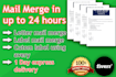 do professional mail merge in up to 24 hours