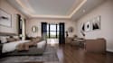 renovate 3d scandinavian house, modern bedroom, 3d visualization, kitchen design