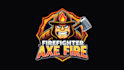 design unique firefighter axe fire logo with express delivery
