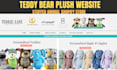 teddy bear shopify store design stuffed animal plush toy teddy bear website
