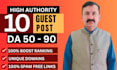 write high da guest post backlinks with SEO quality guest posting service