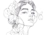 make beautiful line art tattoo design