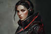 design stunning sci fi, cyberpunk, portrait art