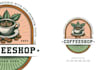 make amazing vintage coffee shop logo