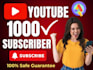 do 1k monetization approved subscriber in your youtube channel organically fast