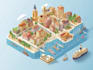 do isometric maps and illustrations