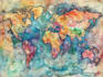 do custom watercolor wedding map