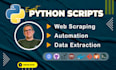 develop python scripts for automation and web scraping