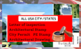 stamp architecture plan, construction drawing, mep for city permit USA pe stamp