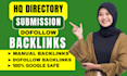 do directory submission SEO backlinks for google ranking
