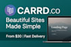 build carrd co landing page or redesign carrd website