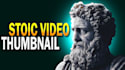 create stoic motivational youtube thumbnail