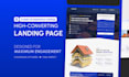 create landing page website UX UI design in figma