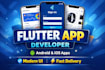 develop a flutter mobile app for android and ios