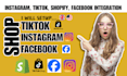 setup instagram tiktok shop shopify integration with automated fulfillment ads
