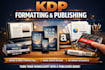 do amazon kdp book formatting, interior layout design, kindle ebook cover design