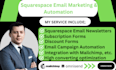 do squarespace email newsletter campaign automation subscription discount forms