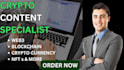 write web3, nft, blockchain, and cryptocurrency articles