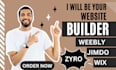 build wix weebly duda squarespace zyro jimdo website development design redesign