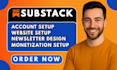 substack account setup manage substack newsletter substack newsletter redesign