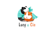 create cute animal guinea pig lucy logo